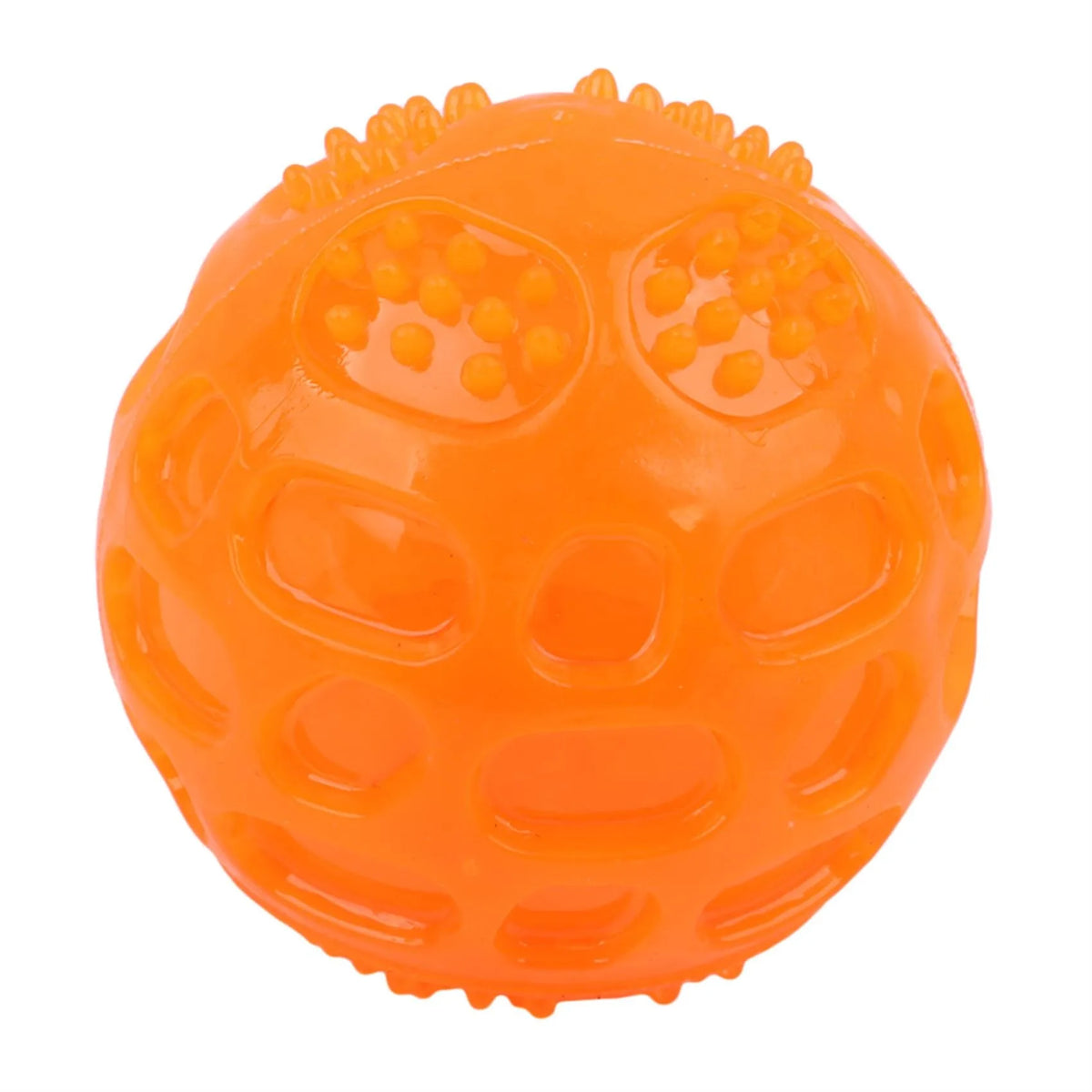 Interactive Squeaky Dog Chew Ball - Durable Bite-Resistant Toy