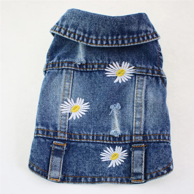 Premium Cat Denim Vest - Stylish Spring & Autumn Jacket for Cats