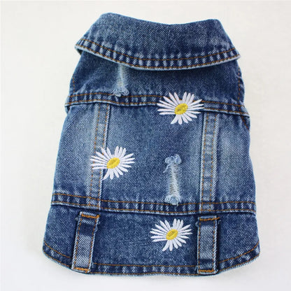 Premium Cat Denim Vest - Stylish Spring & Autumn Jacket for Cats