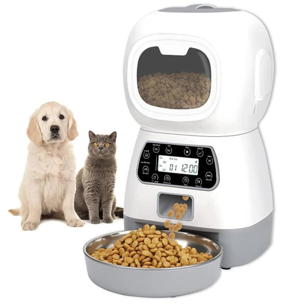 Smart Automatic Pet Feeder 3.5L - WiFi Enabled Food Dispenser for Cats & Dogs