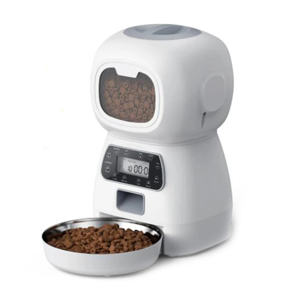 Smart Automatic Pet Feeder 3.5L - WiFi Enabled Food Dispenser for Cats & Dogs