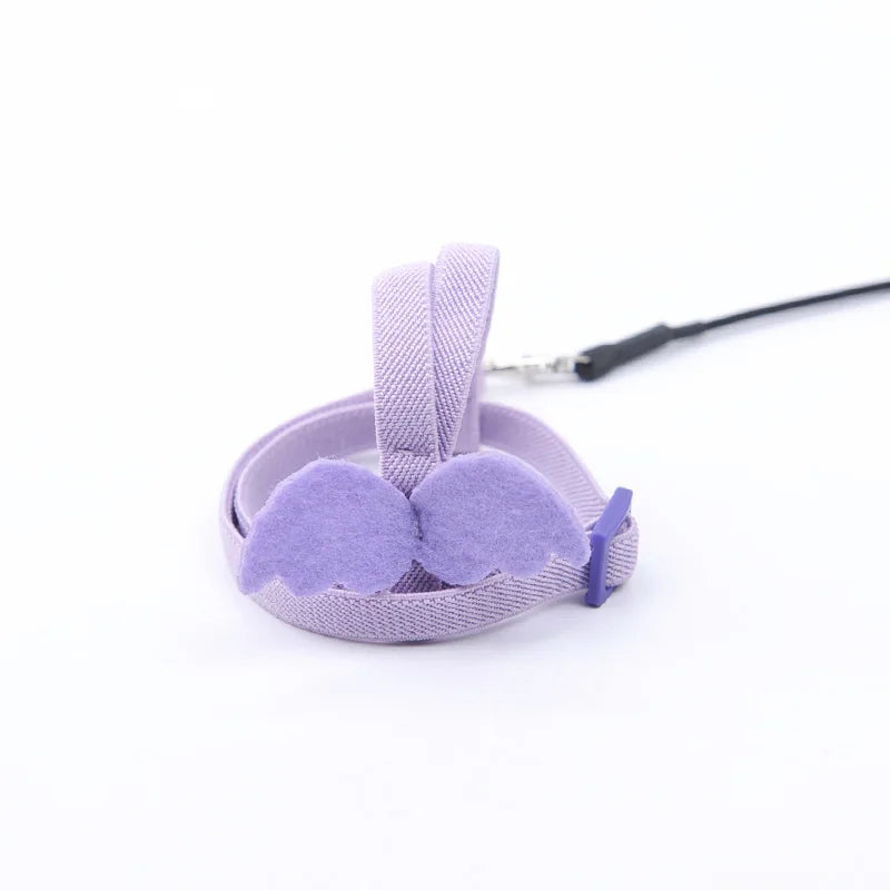 Adjustable Parrot Bird Harness & Leash Set - Anti-Bite Training Rope for Small Birds