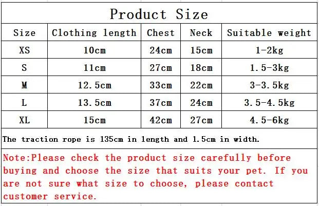 Navy Style Dog Harness and Leash Set - Adjustable Vest for Small to Medium Dogs