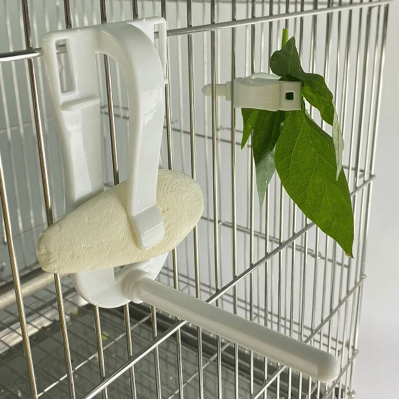 Bird Food Holder Clip - Parrot Fruit & Vegetable Feeder for Cage