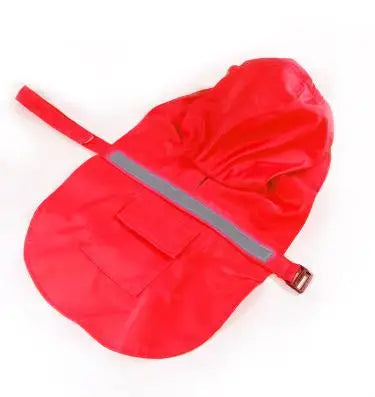 Reflective Dog Raincoat - Waterproof Pet Coat with Safety Tape
