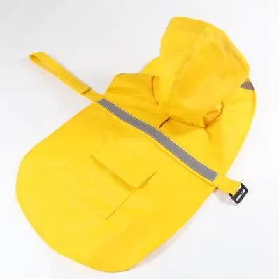 Reflective Dog Raincoat - Waterproof Pet Coat with Safety Tape