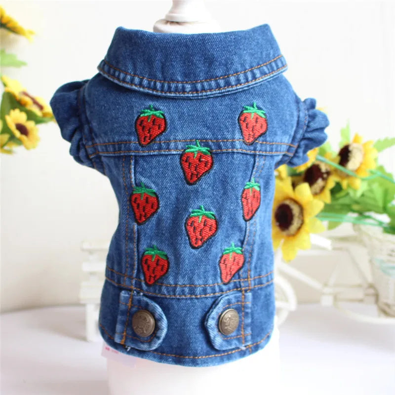 Premium Cat Denim Vest - Stylish Spring & Autumn Jacket for Cats