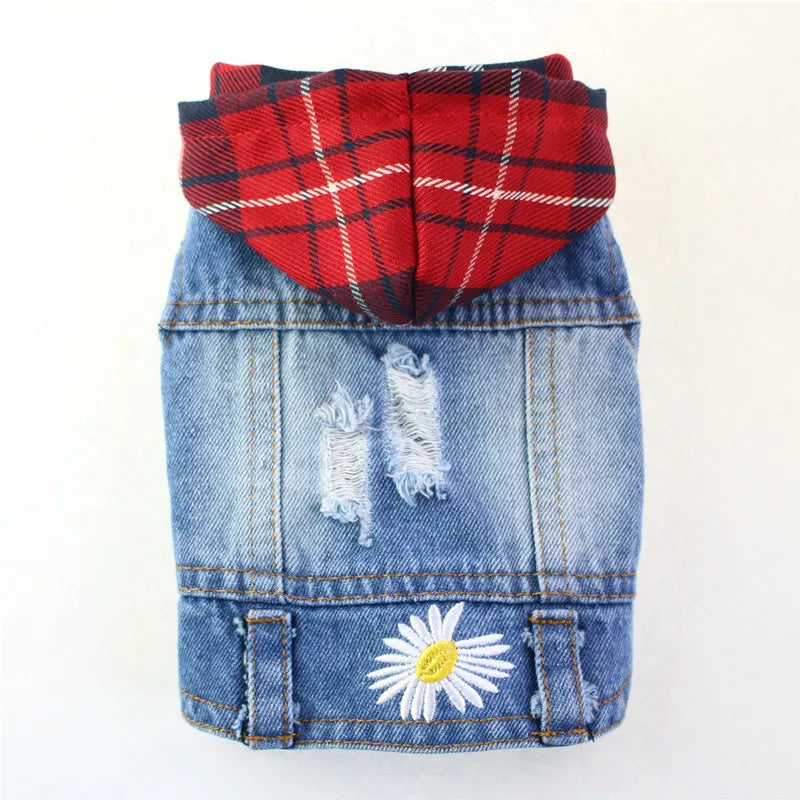 Premium Cat Denim Vest - Stylish Spring & Autumn Jacket for Cats