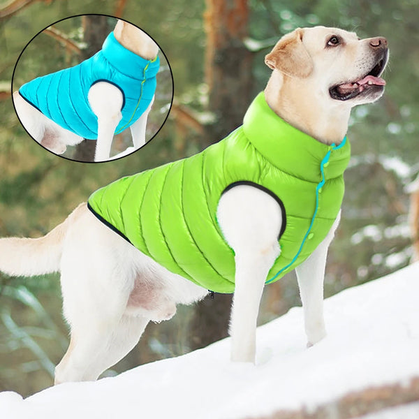 Reversible Waterproof Dog Vest - 3-Layer Winter Jacket for Small to Large Dogs