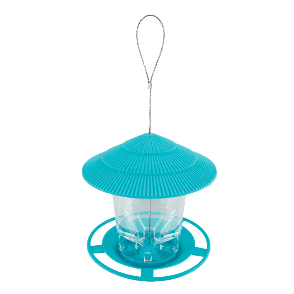Automatic Foot-Activated Bird Feeder with Multiple Feeding Holes