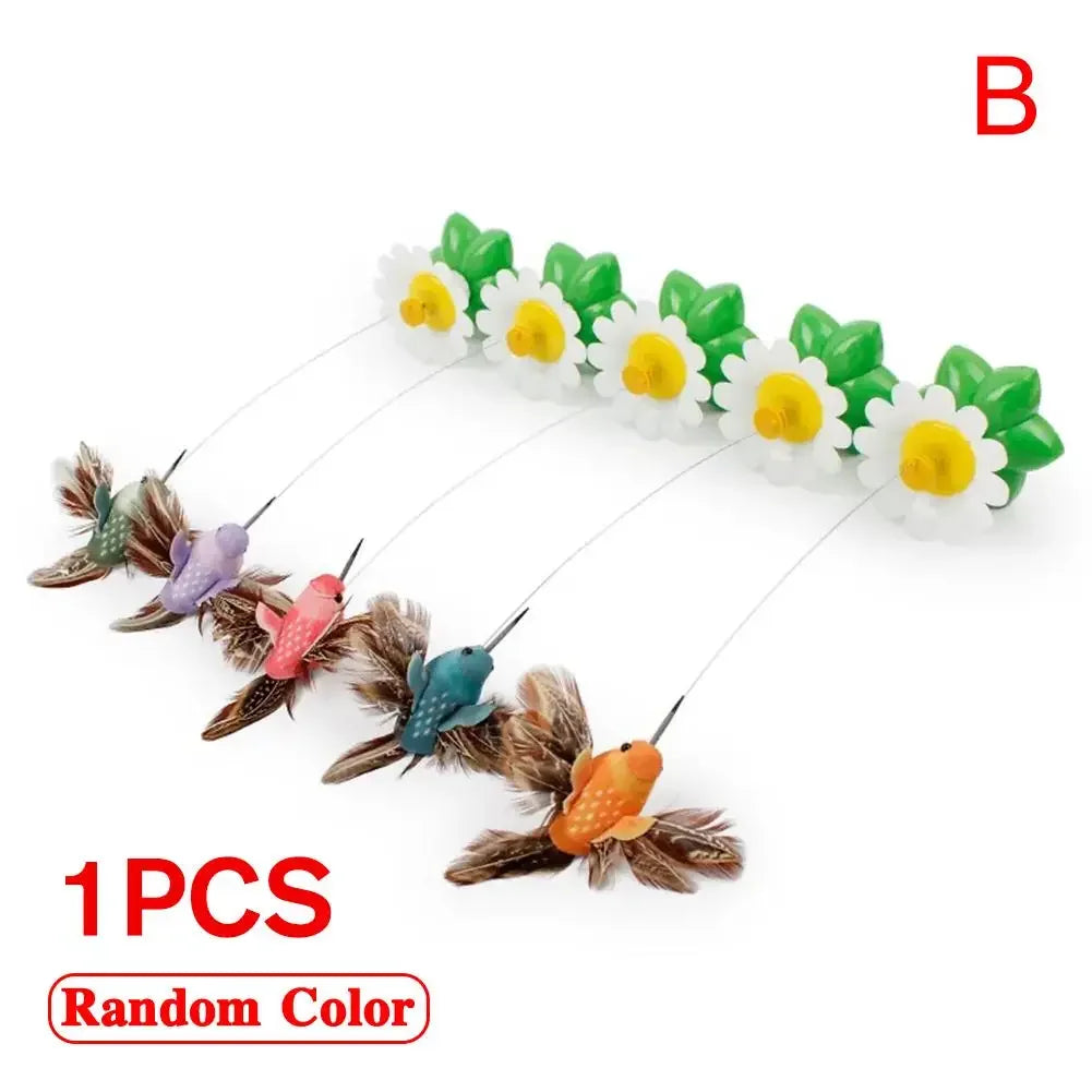Electric Butterfly Cat Toy - Automatic Rotating Interactive Pet Toy