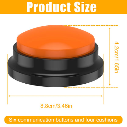Recordable Dog Training Buttons with Light - Interactive Pet Communication Toy