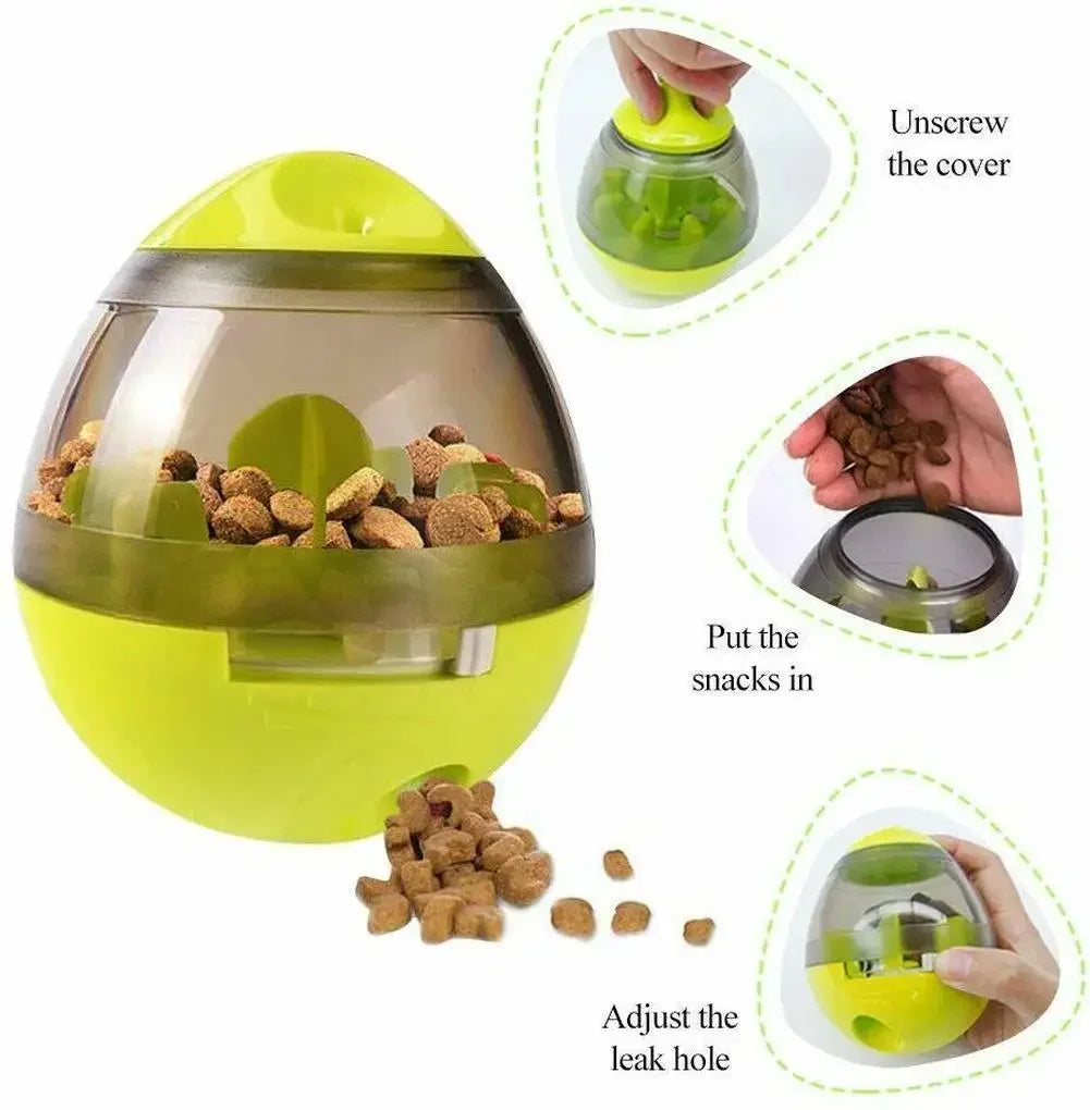 Interactive Dog Slow Feeder Ball - IQ Treat Dispenser Toy