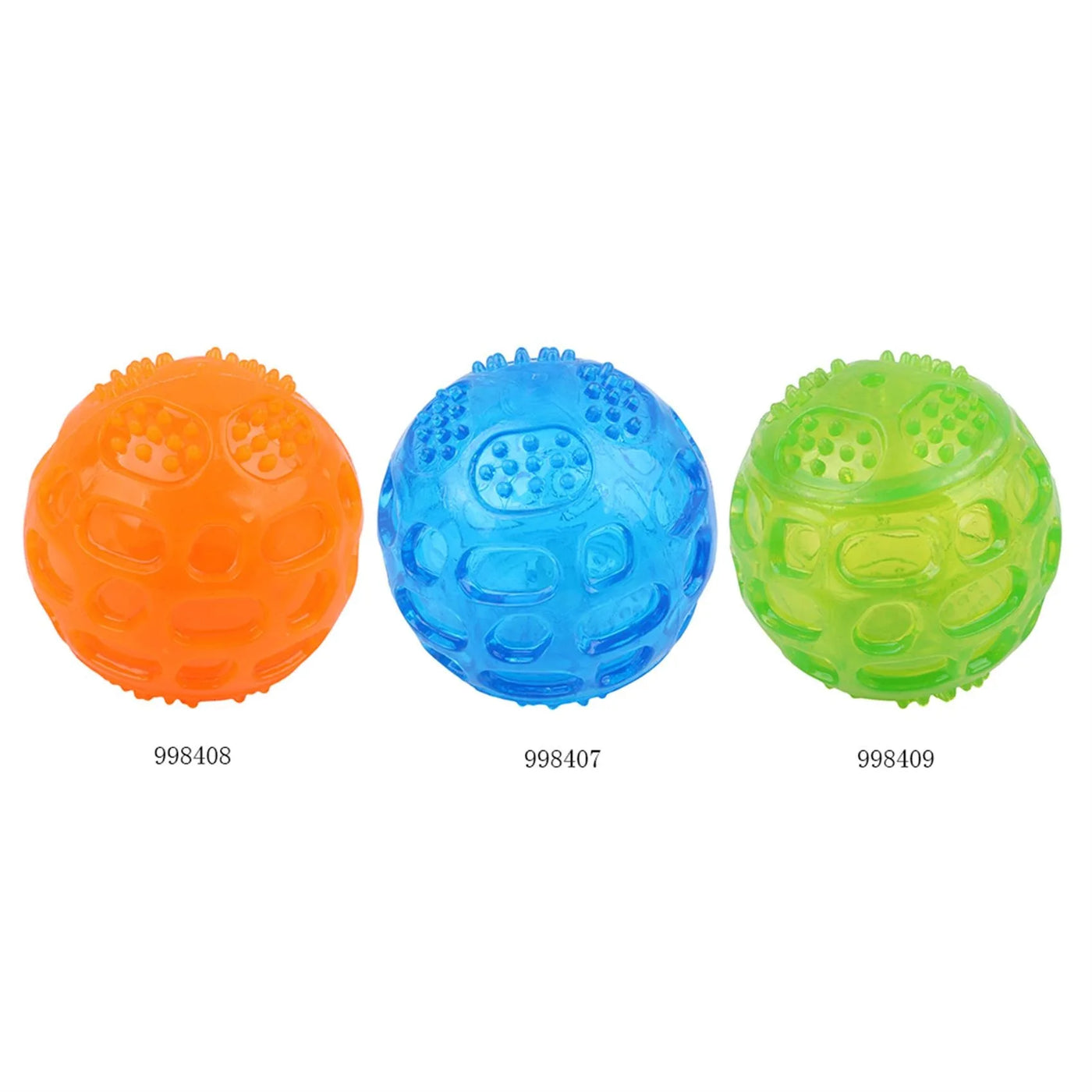 Interactive Squeaky Dog Chew Ball - Durable Bite-Resistant Toy