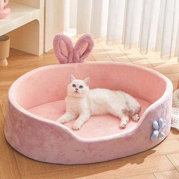 Detachable Washable Pet Bed - Soft Comfortable Sleeping Bed for Dogs & Cats