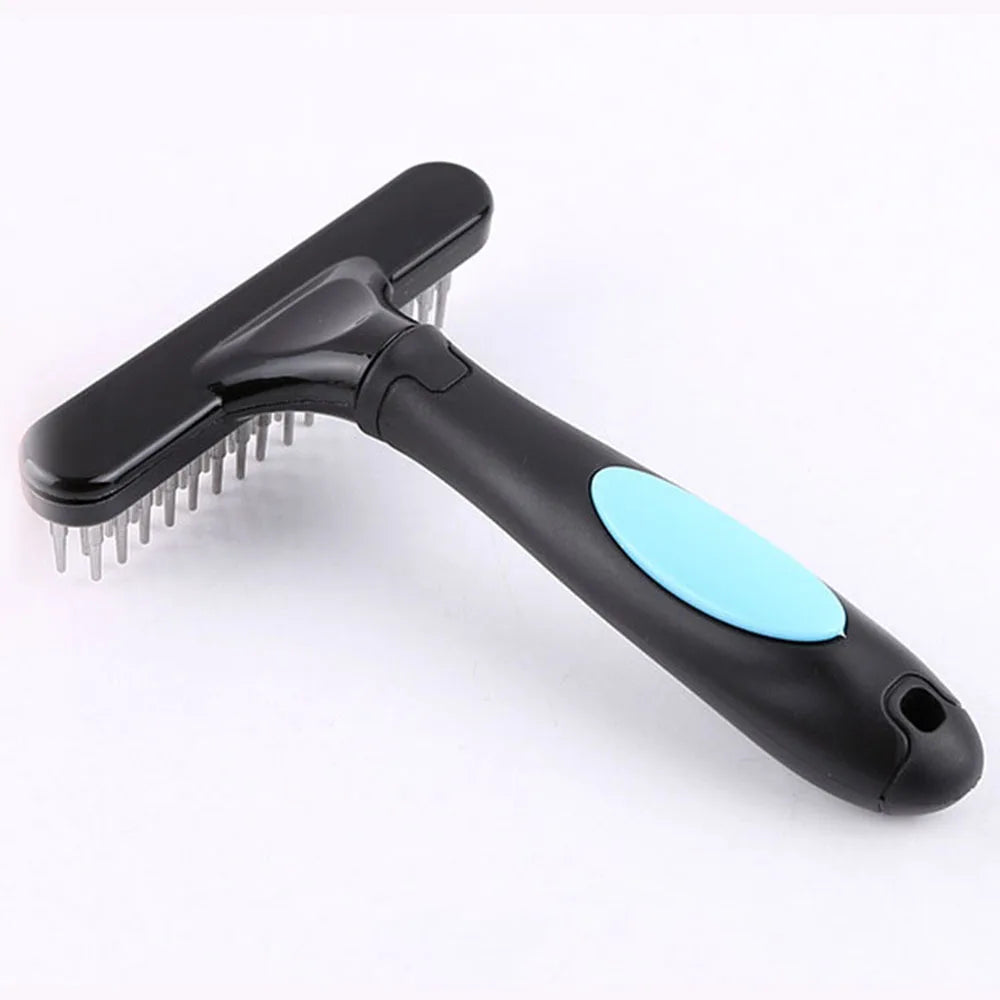 Professional Pet Grooming Rake for Long-Haired Dogs & Cats