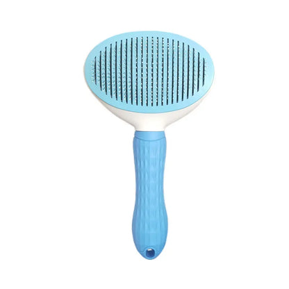 Self-Cleaning Pet Grooming Brush - Hair Removal Comb for Cats & Dogs