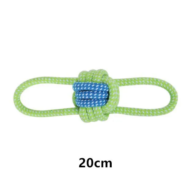 Interactive Cotton Rope Dog Toys - Durable Chew Toys for Small & Large Dogs