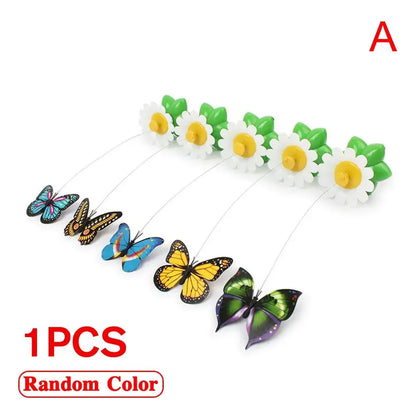 Electric Butterfly Cat Toy - Automatic Rotating Interactive Pet Toy