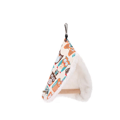 Plush Bird Parrot Hammock Nest - Cozy Hanging Bed for Parakeets & Small Birds