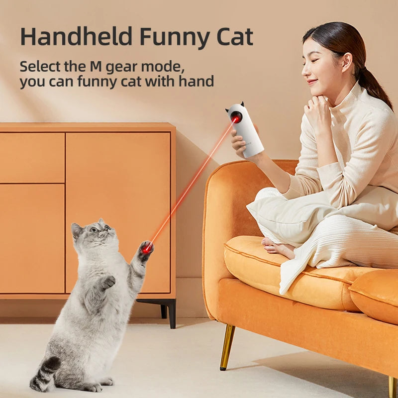 ROJECO Automatic Interactive LED Laser Cat Toy - Smart Pet Entertainment