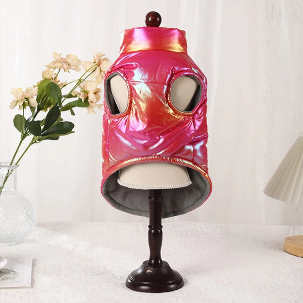 Rainbow Gradient Pet Vest - Warm Winter Coat for Small & Medium Dogs