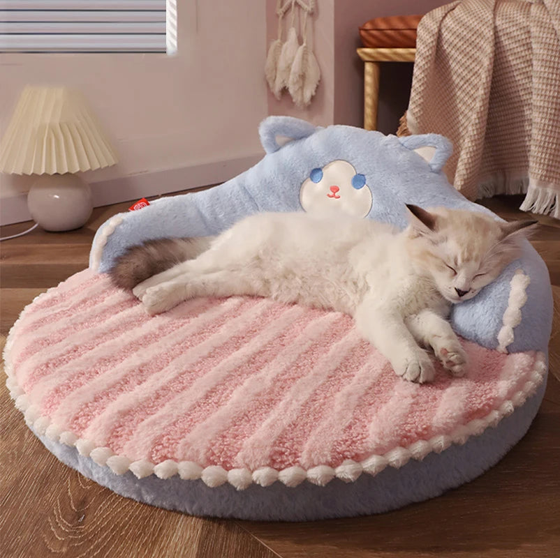 Premium Plush Pet Bed - Cozy Winter Cushion for Cats & Small Dogs