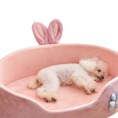 Detachable Washable Pet Bed - Soft Comfortable Sleeping Bed for Dogs & Cats