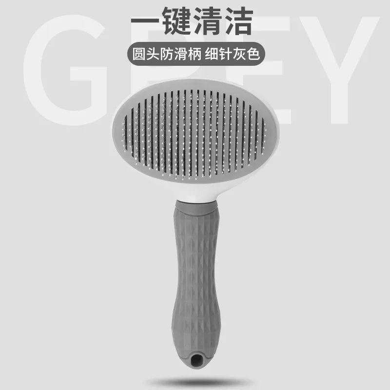 Self-Cleaning Pet Grooming Brush - Hair Removal Comb for Cats & Dogs