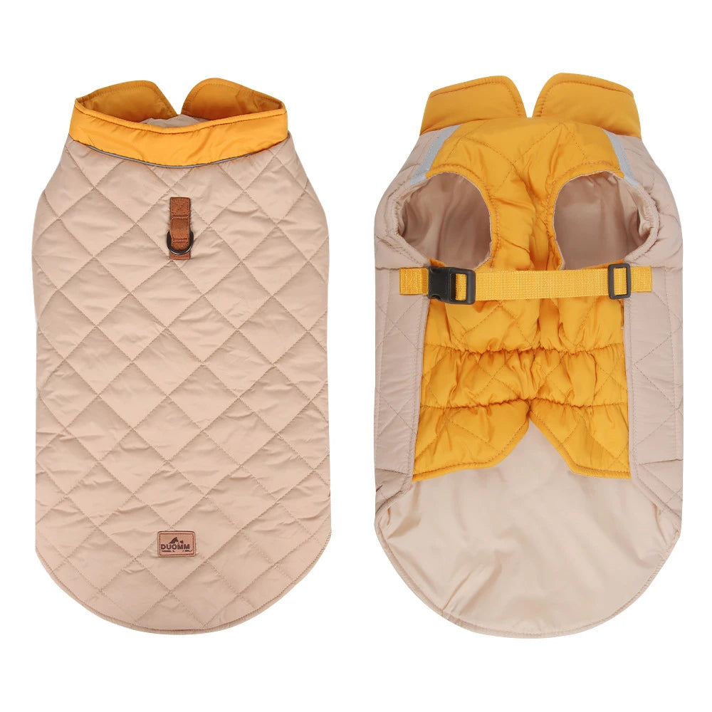 Premium Waterproof Winter Dog Vest Jacket - Warm Padded Coat for Small to Large Dogs