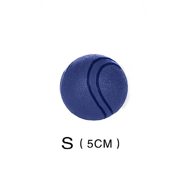 Durable Rubber Dog Ball - Bite-Resistant Interactive Toy for Small to Large Dogs