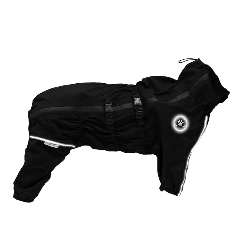 Waterproof Reflective Dog Raincoat - Adjustable Pet Jacket for All Sizes