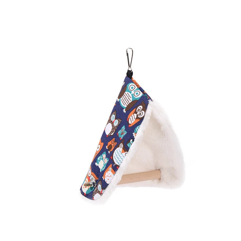 Plush Bird Parrot Hammock Nest - Cozy Hanging Bed for Parakeets & Small Birds