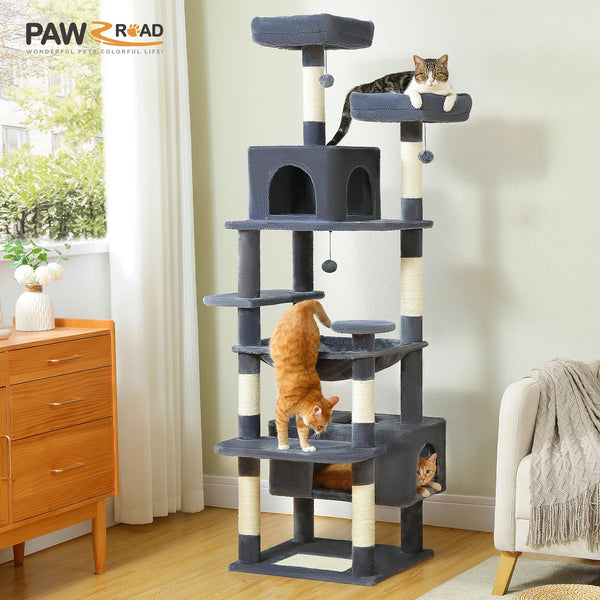Premium Multi-Level Cat Tree Tower with Sisal Scratching Posts