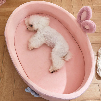 Detachable Washable Pet Bed - Soft Comfortable Sleeping Bed for Dogs & Cats