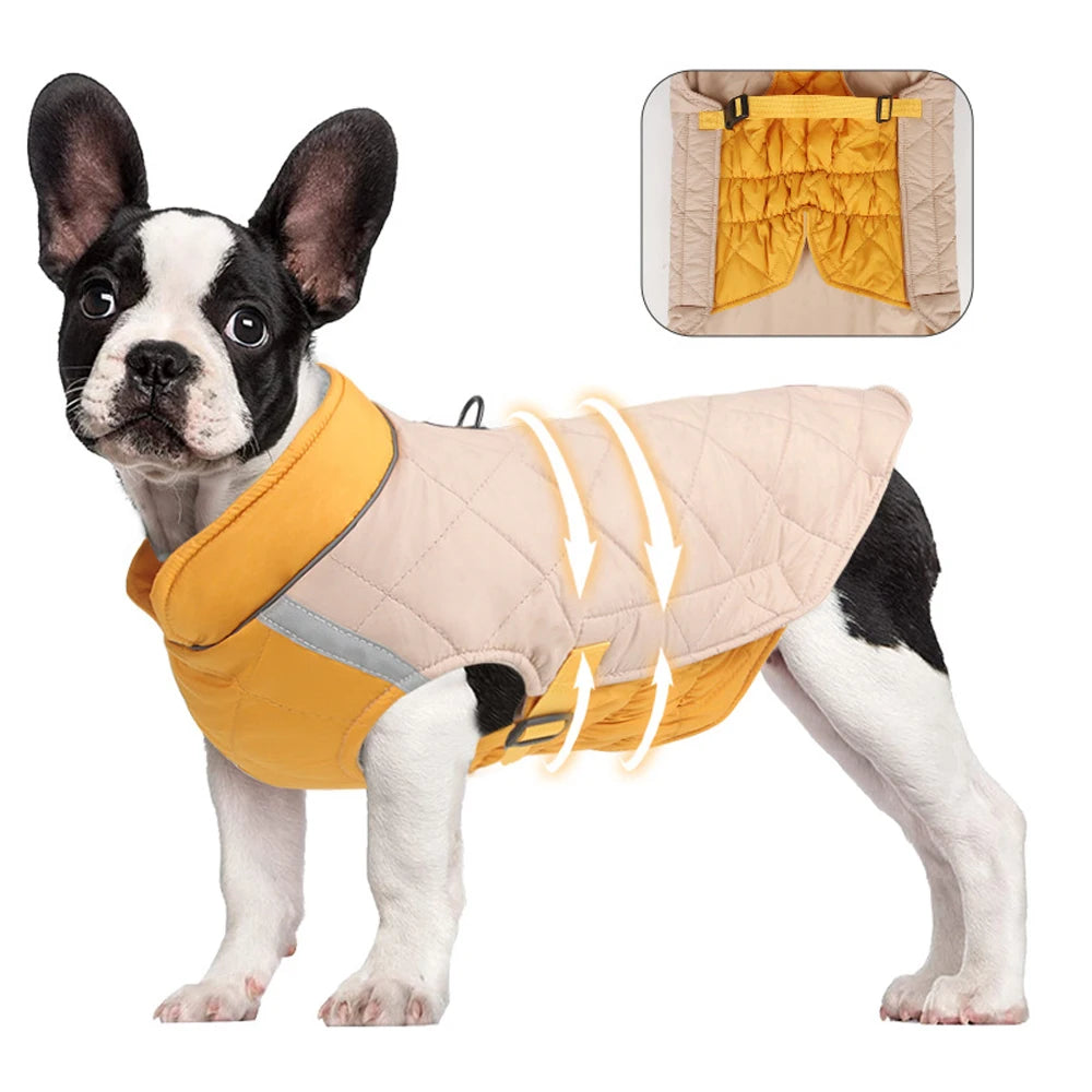 Premium Waterproof Winter Dog Vest Jacket - Warm Padded Coat for Small to Large Dogs