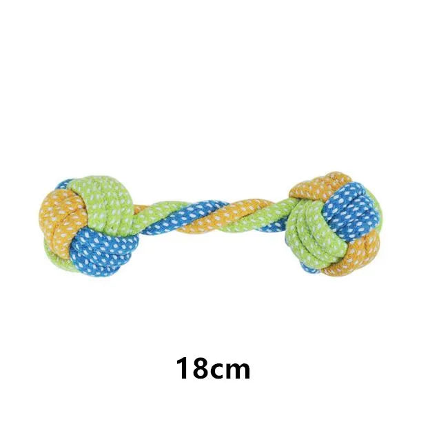 Interactive Cotton Rope Dog Toys - Durable Chew Toys for Small & Large Dogs
