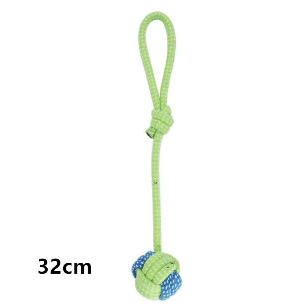 Interactive Cotton Rope Dog Toys - Durable Chew Toys for Small & Large Dogs