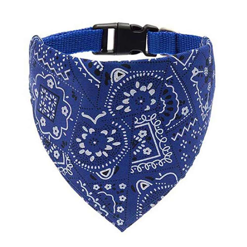 Adjustable Dog Bandana Collar - Stylish Pet Scarf for Dogs & Cats