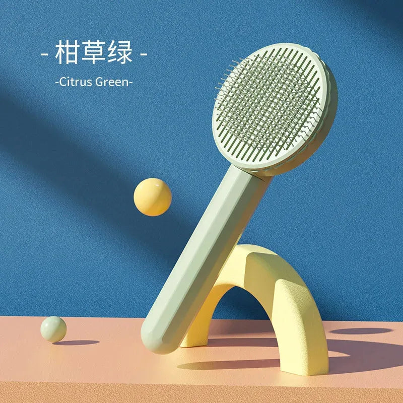 Self-Cleaning Pet Grooming Brush - Hair Removal Comb for Cats & Dogs