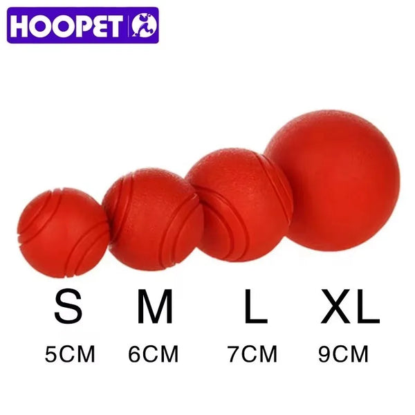 Durable Rubber Dog Ball - Bite-Resistant Interactive Toy for Small to Large Dogs