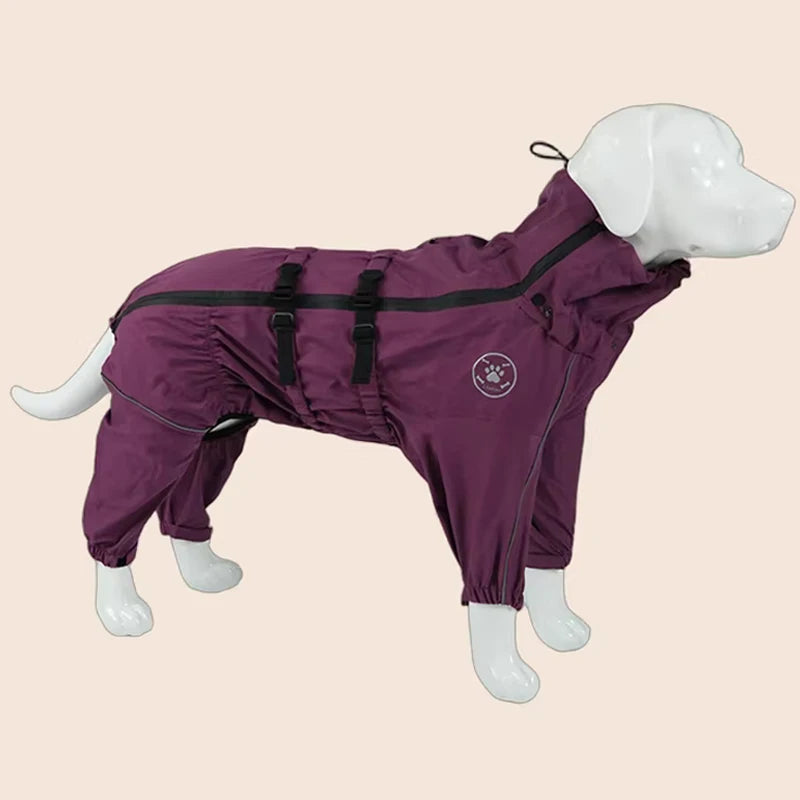 Waterproof Reflective Dog Raincoat - Adjustable Pet Jacket for All Sizes