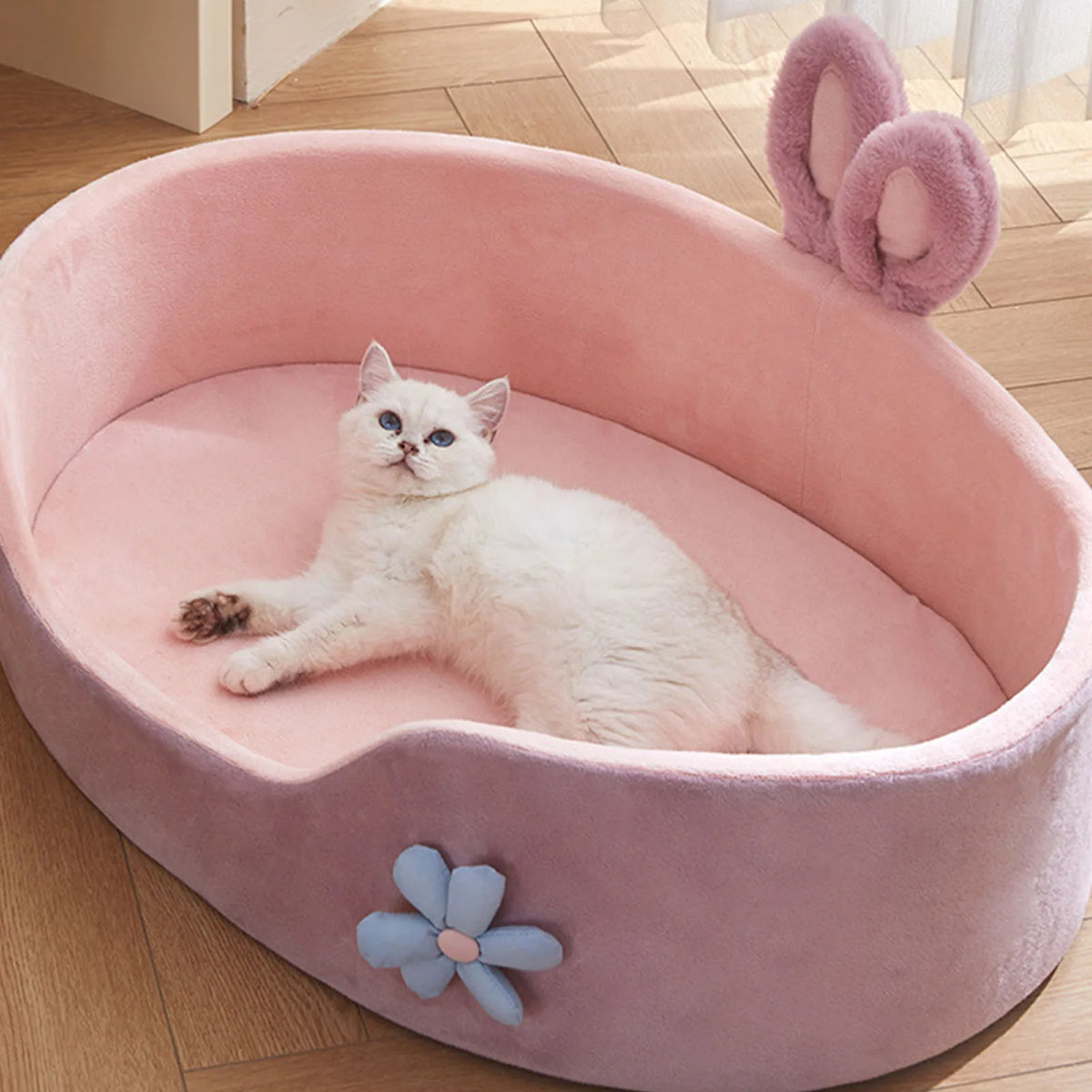 Detachable Washable Pet Bed - Soft Comfortable Sleeping Bed for Dogs & Cats