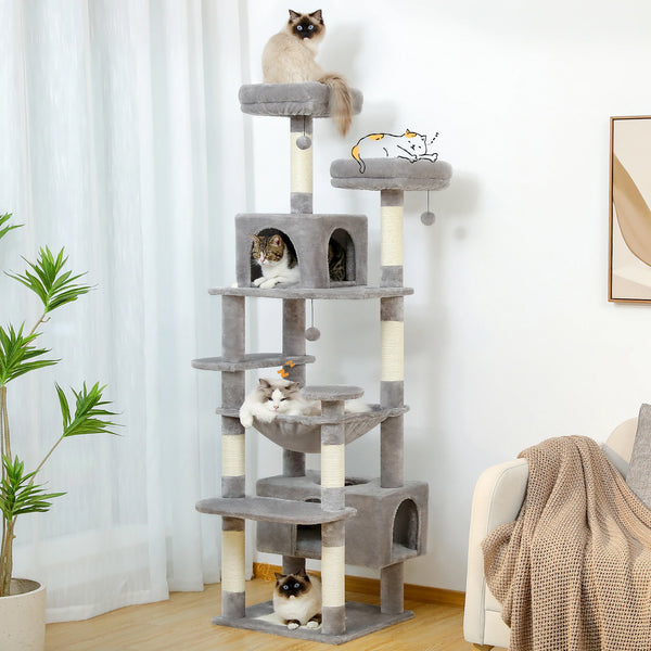 Premium Multi-Level Cat Tree Tower with Sisal Scratching Posts