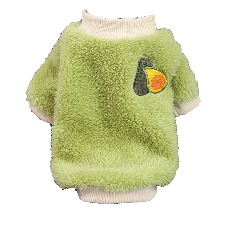 Warm Fleece Dog Hoodie - Cozy Winter Clothing for Small Dogs & Puppies