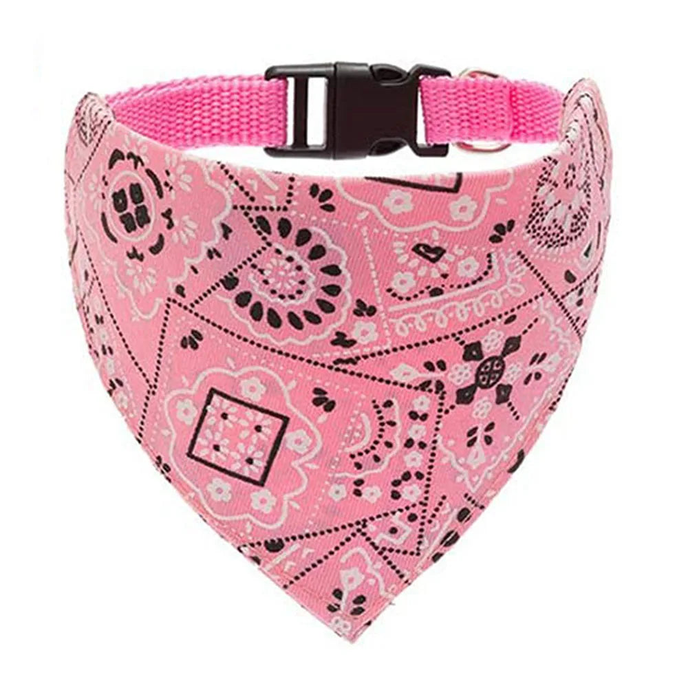 Adjustable Dog Bandana Collar - Stylish Pet Scarf for Dogs & Cats