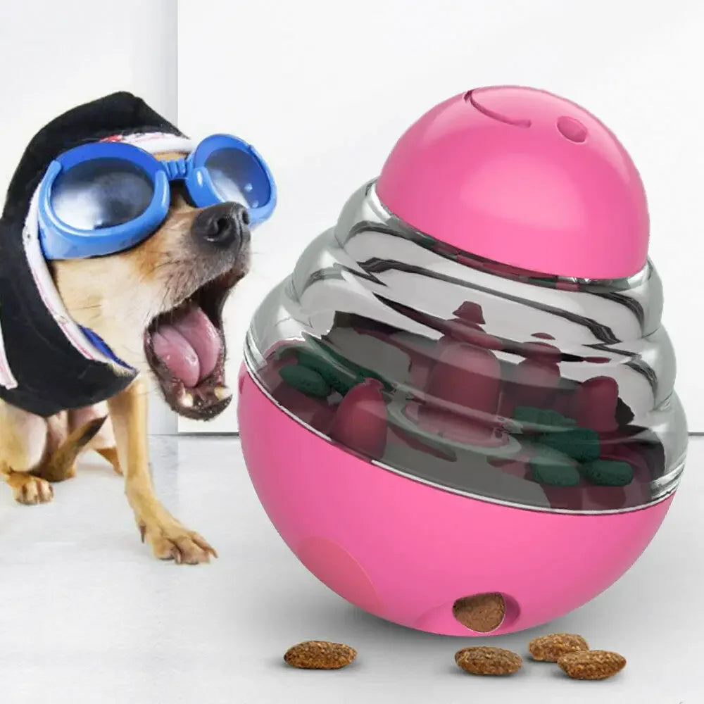 Interactive Dog Slow Feeder Ball - IQ Treat Dispenser Toy