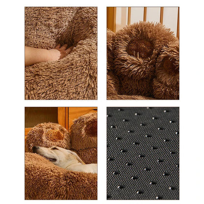 Premium Plush Pet Bed - Warm Winter Sofa for Small to Large Dogs & Cats