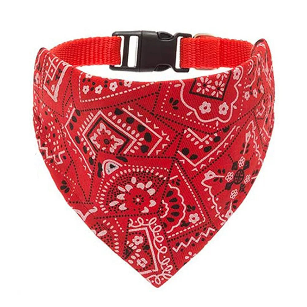 Adjustable Dog Bandana Collar - Stylish Pet Scarf for Dogs & Cats