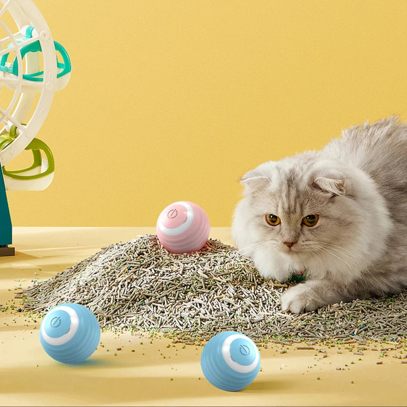 Smart Interactive Cat Ball - Automatic Rolling Electronic Pet Toy